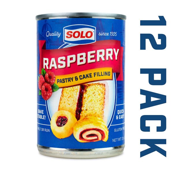 Solo Raspberry Solo Raspberry Cake & Pastry Filling – 12 Pack